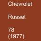 Preview: Chevrolet, Russet, 78 (1977).